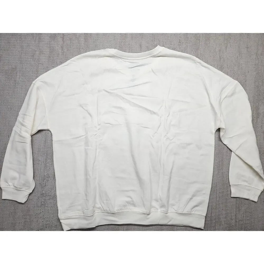 Hello Kitty by Sanrio Women's Cozy Graphic Sweatshirt Plus Size 2X White - Picture 2 of 9